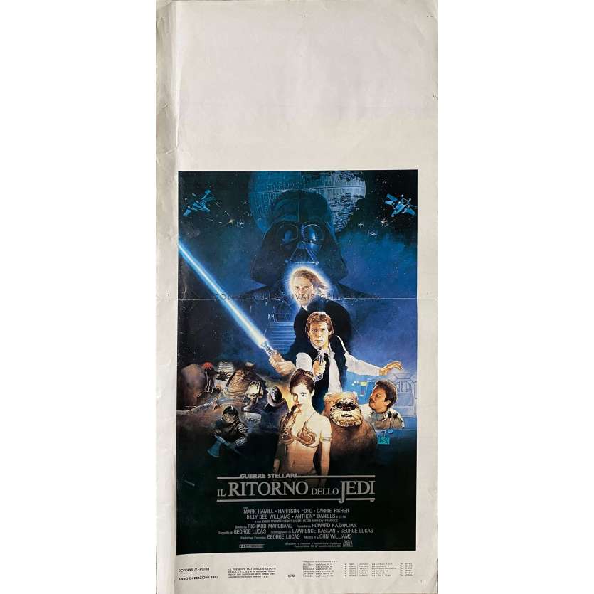 STAR WARS - THE RETURN OF THE JEDI Movie Poster- 13x28 in. - 1983 - Richard Marquand, Harrison Ford