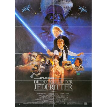 STAR WARS - THE RETURN OF THE JEDI Movie Poster- 23x33 in. - 1983 - Richard Marquand, Harrison Ford