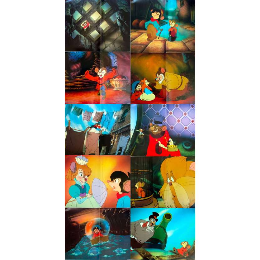 FIEVEL Original Lobby Cards x10 - 15x21 in. - 1986 - Don Bluth, Christopher Plummer