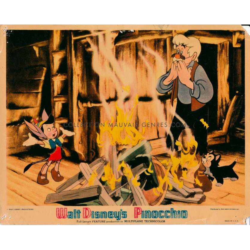 PINOCCHIO Lobby Card N02 - 8x10 in. - 1940 - Disney, Mel Blanc