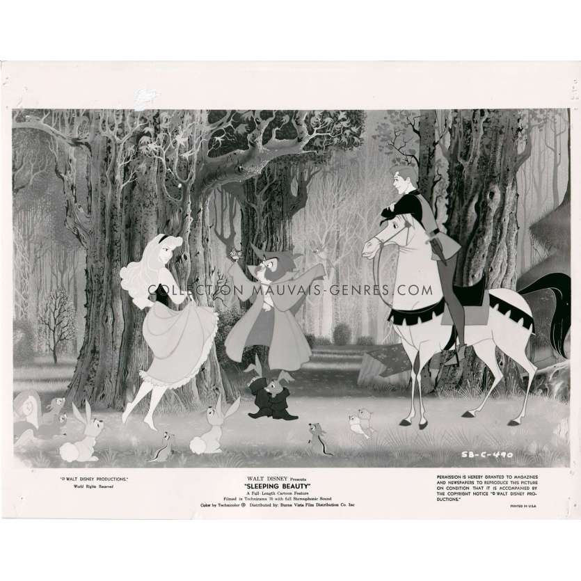 LA BELLE AU BOIS DORMANT Photo de presse SB-C-490 - 20x25 cm. - 1959 - Mary Costa, Walt Disney