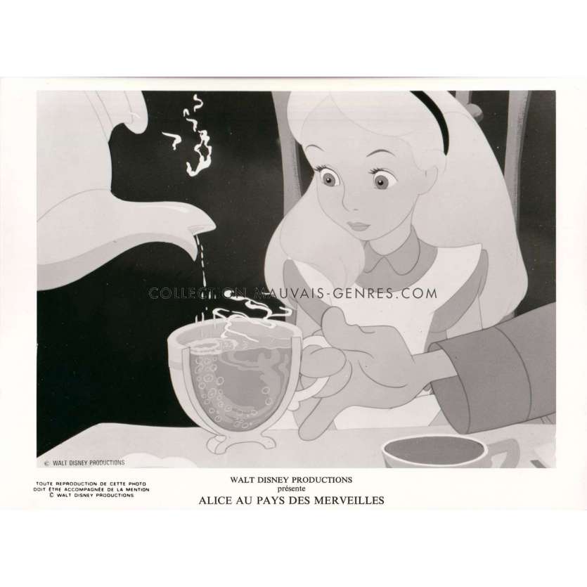 ALICE AU PAYS DES MERVEILLES Photo de presse N02 - 18x24 cm. - 1951/R1970 - Ed Wynn, Walt Disney