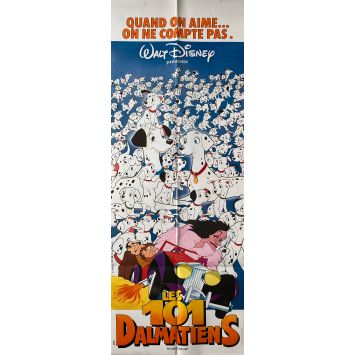 101 DALMATIANS Movie Poster- 23x63 in. - 1961/R1980 - Walt Disney, Rod Taylor