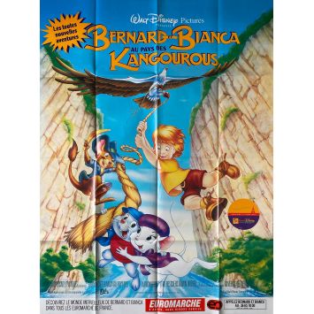 THE RESCUERS DOWN UNDER Movie Poster- 47x63 in. - 1990 - Walt Disney, Eva Gabor