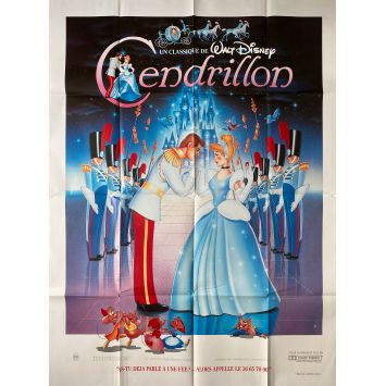 CENDRILLON Affiche de film- 120x160 cm. - 1950/R1980 - Ilien Woods, Walt Disney