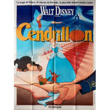 CENDRILLON Affiche de film- 120x160 cm. - 1950/R1990 - Ilien Woods, Walt Disney