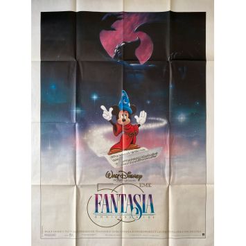 FANTASIA Affiche de film- 120x160 cm. - 1940/R1990 - Deems Taylor, Walt Disney