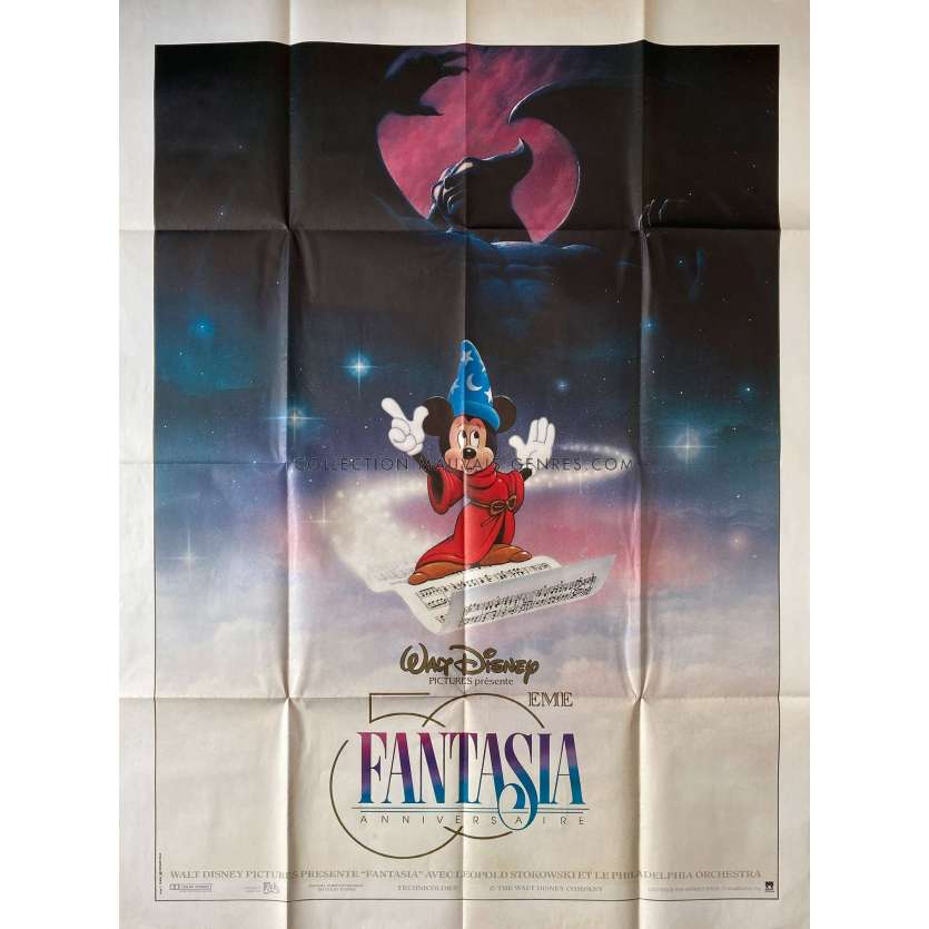 FANTASIA Movie Poster- 47x63 in. - 1940/R1990 - Walt Disney, Deems Taylor