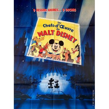 LES CHEFS-D'OEUVRE DE WALT DISNEY Affiche de film- 120x160 cm. - 1967 - 0, Walt Disney
