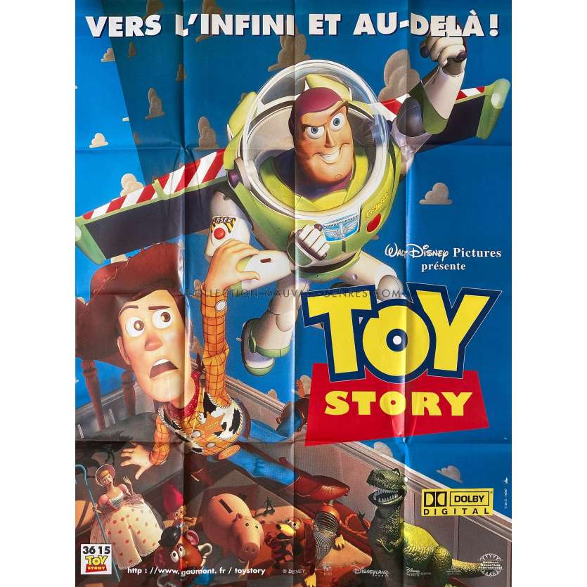 TOY STORY Affiche de film- 120x160 cm. - 1995 - Tom Hanks, Pixar