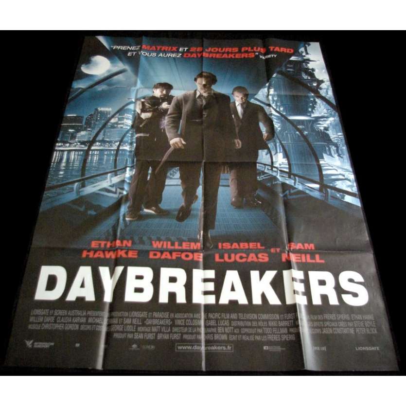 DAYBREAKERS Affiche 120x160 '09 Wilem Dafoe, Sam Neil, Vampire Movie Poster