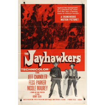 JAYHAWKERS US 1sh Movie Poster - 1959 - Jeff Chandler