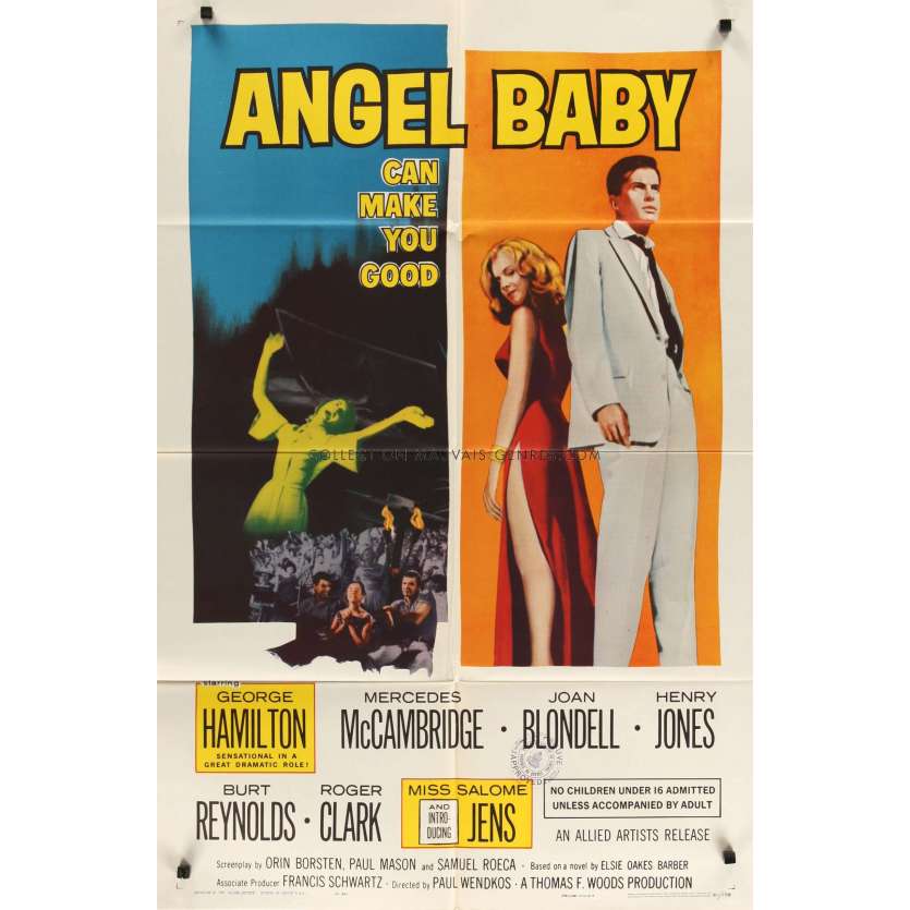 ANGEL BABY US 1sh Movie Poster - 1961 - George Hamilton