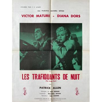 LES TRAFIQUANTS DE NUITS Affiche de film- 50x70 cm. - 1957 - Victor Mature, Diana Dors, Ken Hugues