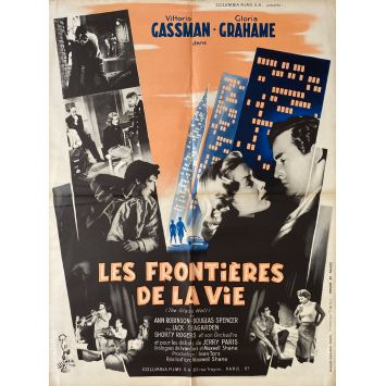 LES FRONTIERES DE LA VIE Affiche de film- 60x80 cm. - 1953 - Vittorio Gassman, Maxwell Shane