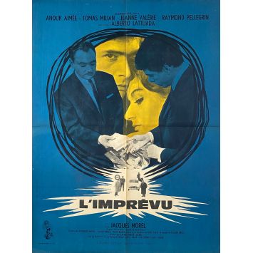 L'IMPREVU Affiche de film- 60x80 cm. - 1961 - Anouk Aimée, Tomas Milian, Alberto Lattuada