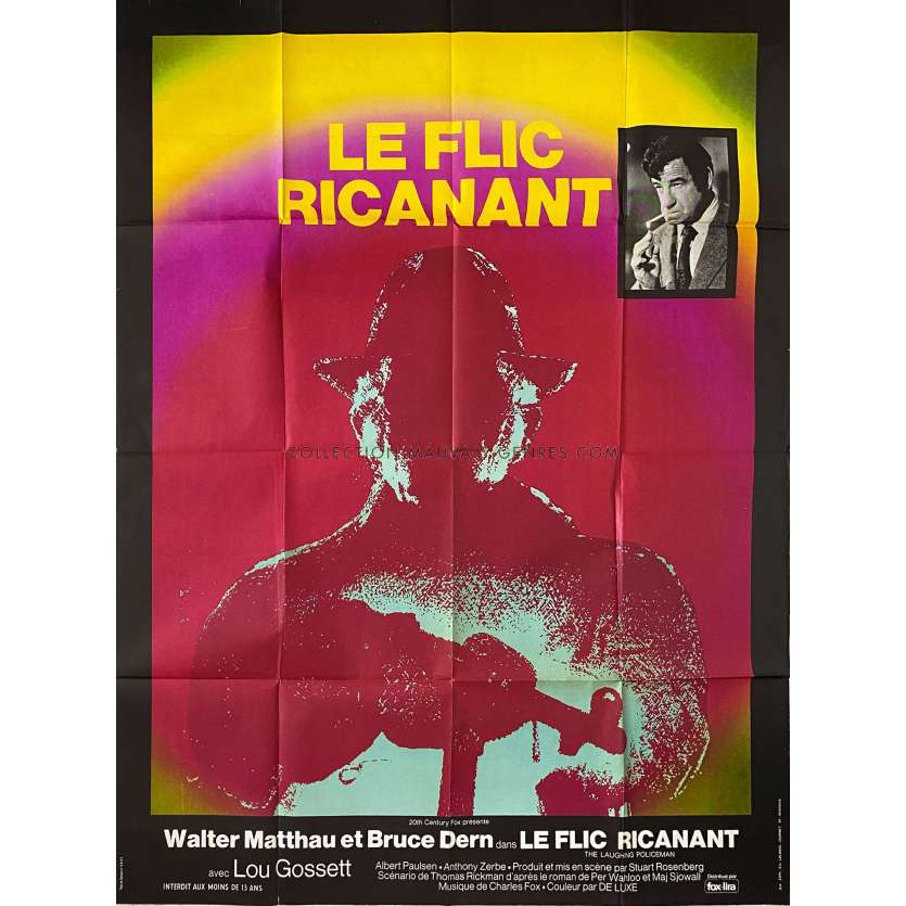 LE FLIC RICANANT Affiche de film- 120x160 cm. - 1973 - Walter Matthau, Stuart Rosenberg