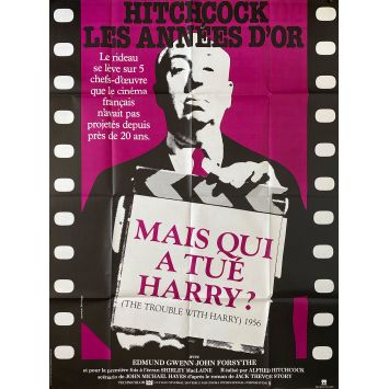 MAIS QUI A TUE HARRY Affiche de film- 120x160 cm. - 1955/R1984 - Shirley MacLaine, Alfred Hitchcock