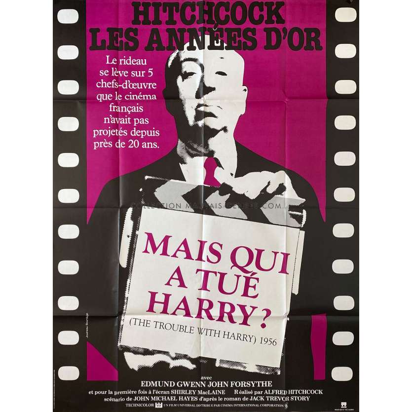 THE TROUBLE WITH HARRY Movie Poster- 47x63 in. - 1955/R1984 - Alfred Hitchcock, Shirley MacLaine