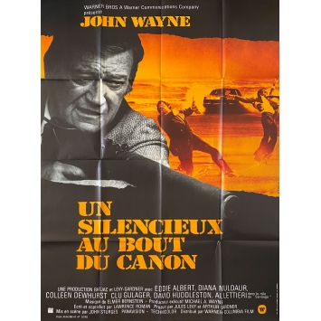 UN SILENCIEUX AU BOUT DU CANON Affiche de film- 120x160 cm. - 1974 - John Wayne, John Sturges