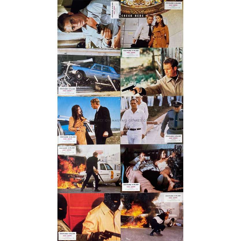 GUET-APENS Photos de film x10 - 21x30 cm. - 1972 - Steve McQueen, Sam Peckinpah