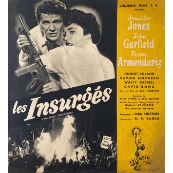 LES INSURGES Synopsis 4p - 21x30 cm. - 1949 - Jennifer Jones, John Huston
