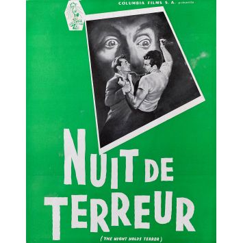 NUIT DE TERREUR Synopsis 2p - 24x30 cm. - 1955 - Jack Kelly, Andrew L. Stone