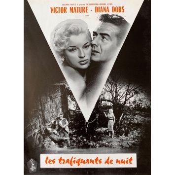 LES TRAFIQUANTS DE NUITS Synopsis 2p - 21x30 cm. - 1957 - Victor Mature, Diana Dors, Ken Hugues