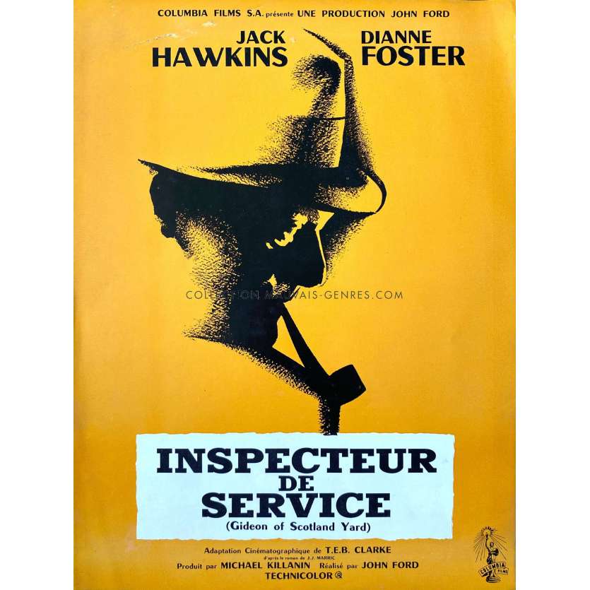 INSPECTEUR DE SERVICE Synopsis 4p - 21x30 cm. - 1958 - Jack Hawkins, John Ford