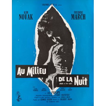 AU MILIEU DE LA NUIT Synopsis 4p - 21x30 cm. - 1959 - Kim Novak, Delbert Mann