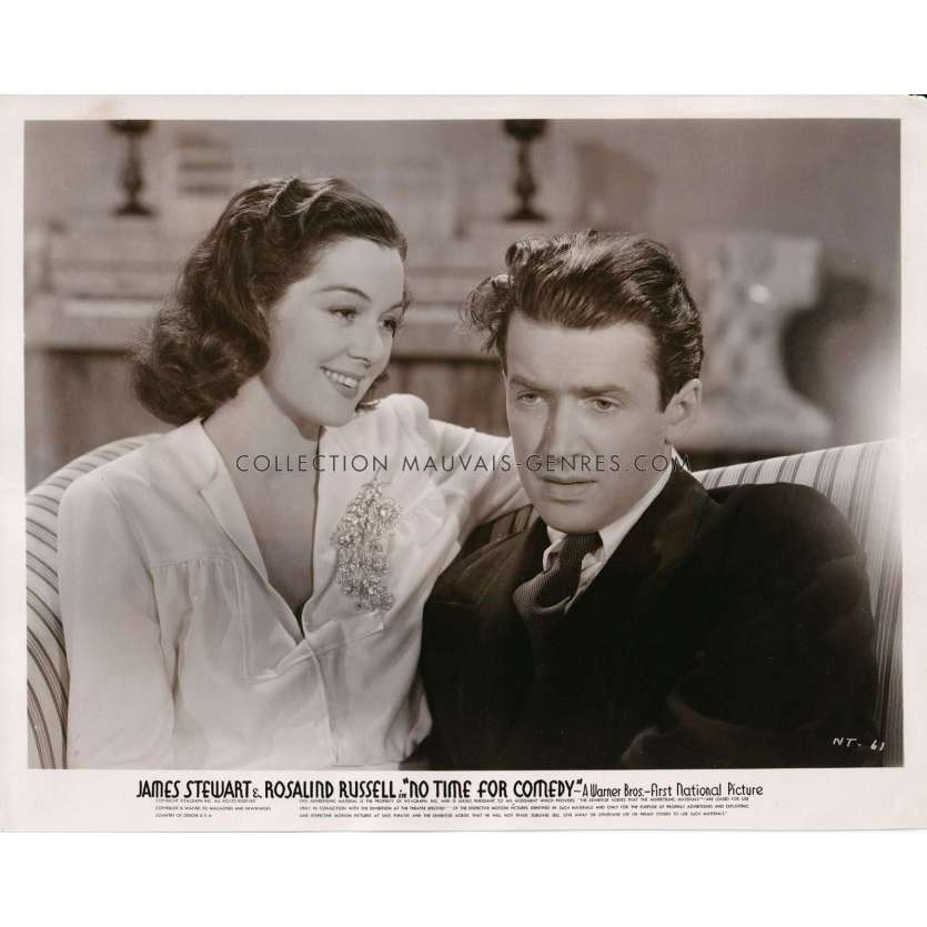 NO TIME FOR COMEDY Movie Still NT-61 - 8x10 in. - 1940 - William Keighley, James Stewart