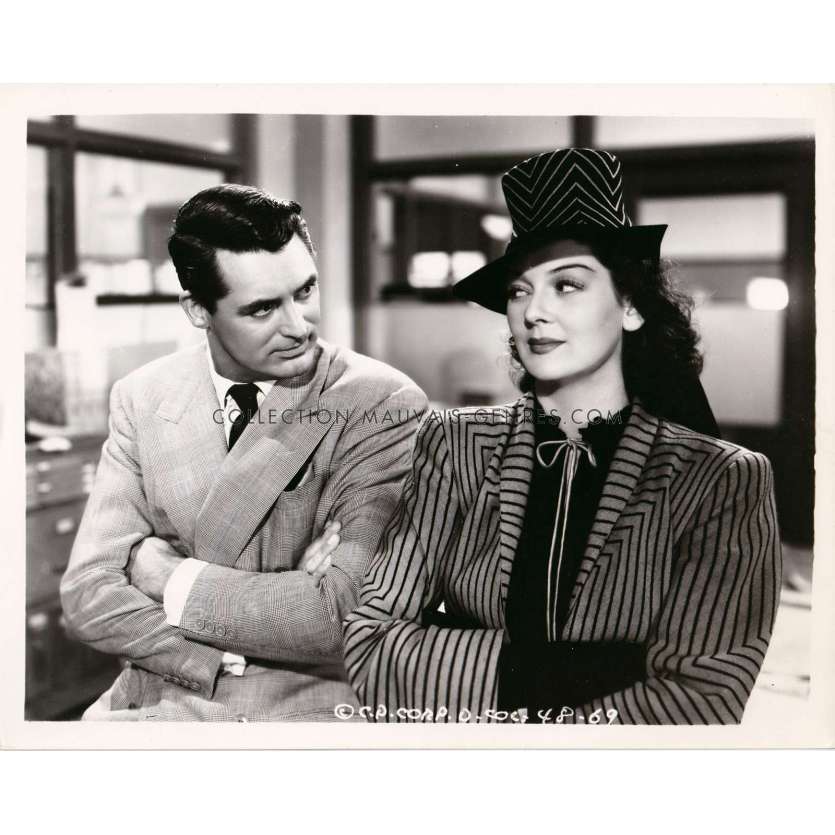 LA DAME DU VENDREDI Photo de presse 48-69 - 20x25 cm. - 1940 - Cary Grant, Howard Hawks