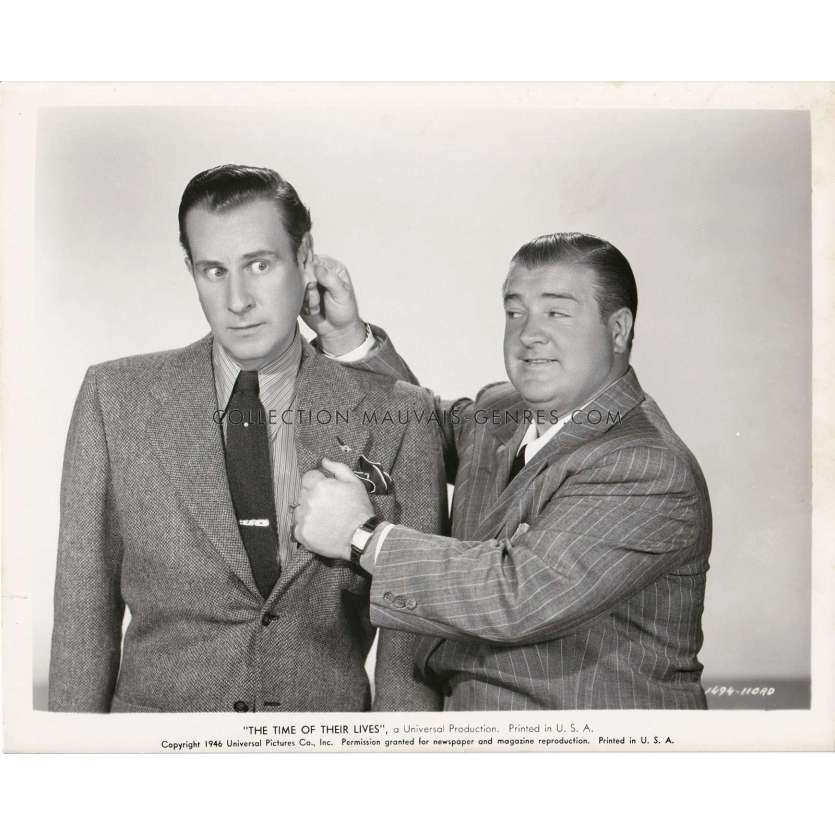 THE TIME OF THEIR LIVES Movie Still 1494-110AD - 8x10 in. - 1946 - Charles Barton, Bud Abbott, Lou Costello