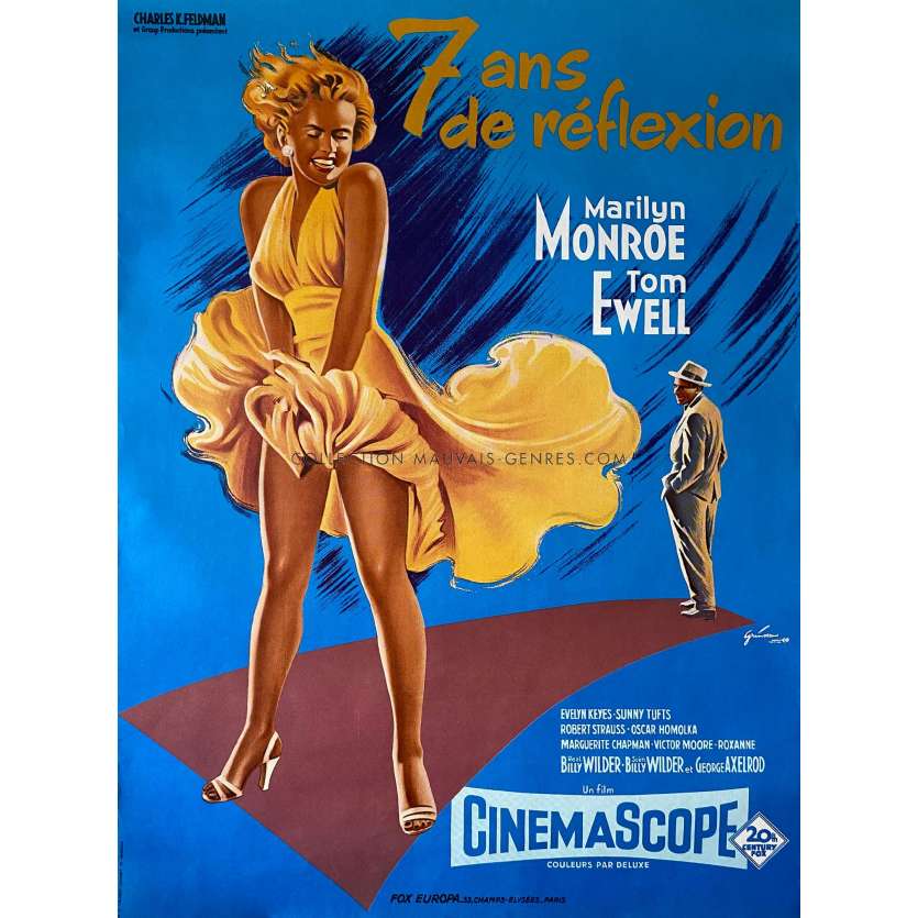 THE SEVEN YEAR ITCH Movie Poster- 23x32 in. - 1955/R1970 - Billy Wilder, Marilyn Monroe