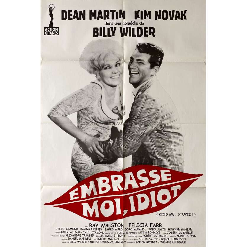 KISS ME STUPID Movie Poster- 32x47 in. - 1964 - Billy Wilder, Dean Martin, Kim Novak
