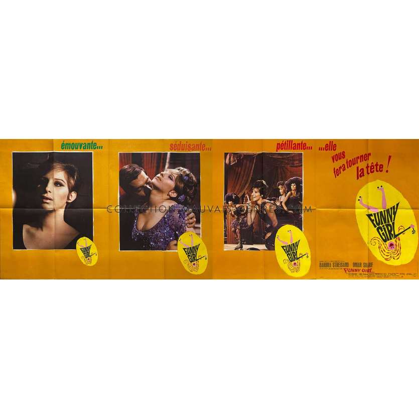 FUNNY GIRL Movie Poster- 32x94 in. - 1968 - William Wyler, Barbra Streisand