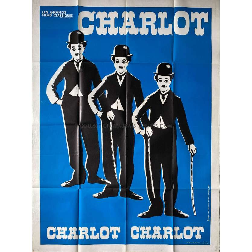 CHARLOT Movie Poster- 47x63 in. - 1915/R1971 - Charlie Chaplin, Charles Chaplin