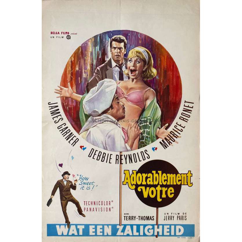 HOW SWEET IT IS Movie Poster- 14x21 in. - 1968 - Jerry Paris, James Garner