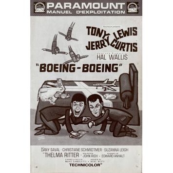 BOEING BOEING Dossier de presse 4p - 21x30 cm. - 1965 - Tony Curtis, Jerry Lewis, John Rich