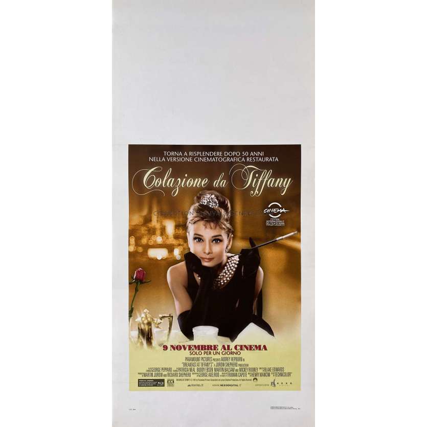 DIAMANTS SUR CANAPES Affiche de film- 33x71 cm. - 1961/R2011 - Audrey Hepburn, Blake Edwards