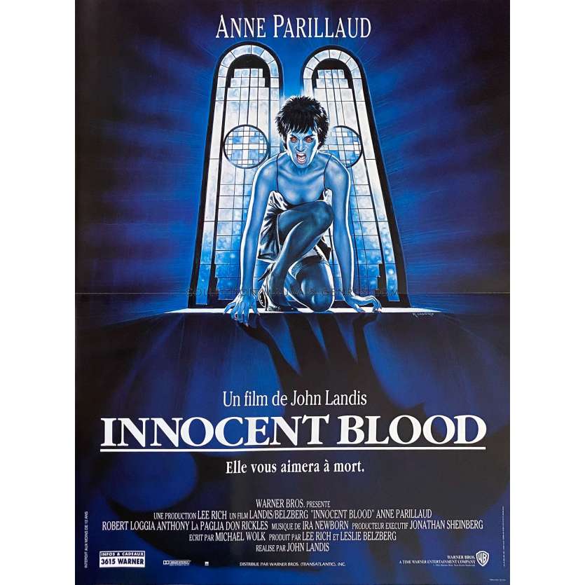 INNOCENT BLOOD Affiche de film- 40x54 cm. - 1992 - Anne Parillaud, John Landis