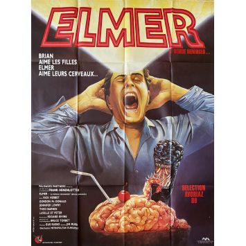 ELMER LE REMUE MENINGES Affiche de film- 120x160 cm. - 1988 - Rick Hearst, Frank Henenlotter