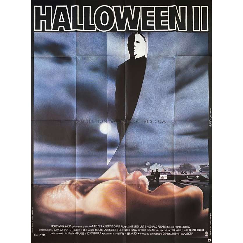 HALLOWEEN II Affiche de film- 120x160 cm. - 1981 - Jamie Lee Curtis, Rick Rosenthal