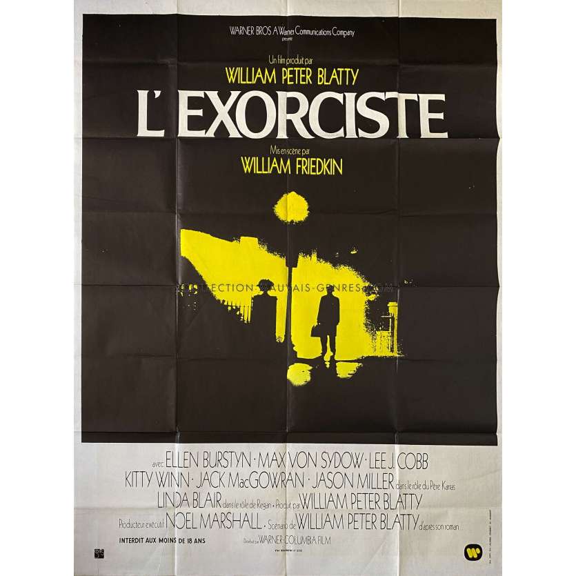 L'EXORCISTE Affiche de film- 120x160 cm. - 1974 - Max Von Sidow, William Friedkin