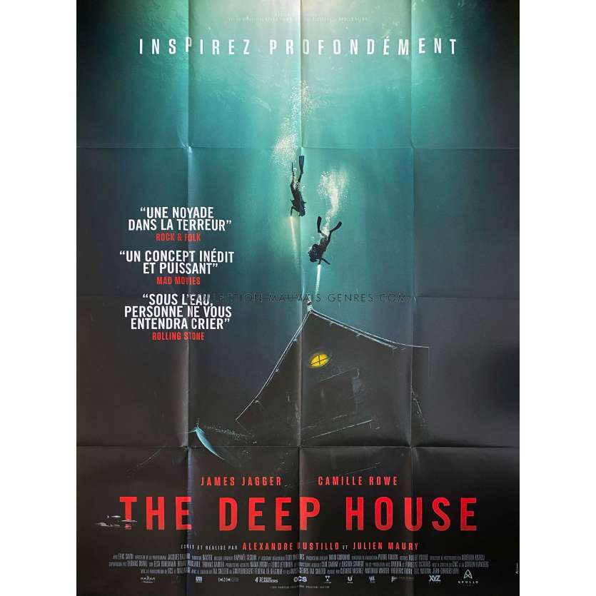 THE DEEP HOUSE Movie Poster- 47x63 in. - 2021 - Bustillo & Maury, Camille Rowe