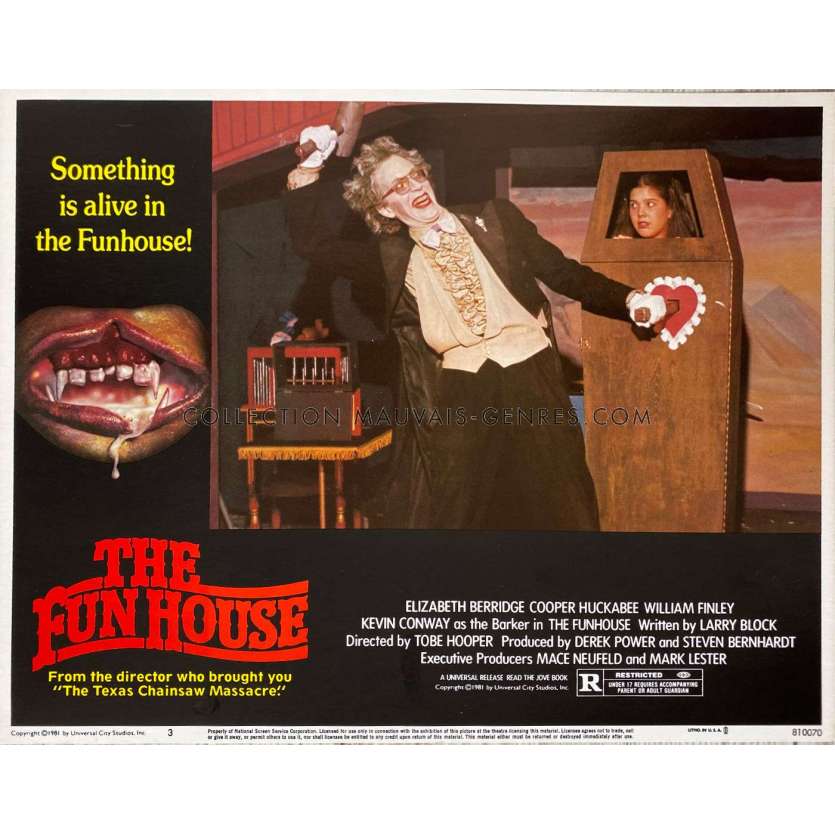 THE FUNHOUSE Lobby Card N03 - 11x14 in. - 1981 - Tobe Hooper, Elisabeth Berridge