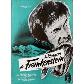 LA REVANCHE DE FRANKENSTEIN Synopsis 4 pages. - 24x30 cm. - 1958 - Peter Cushing, Terence Fisher