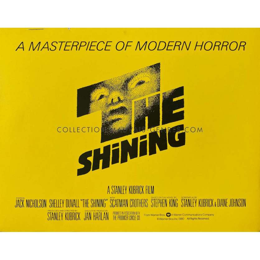 SHINING Photo de film N01 - 20x25 cm. - 1980 - Jack Nicholson, Stanley Kubrick