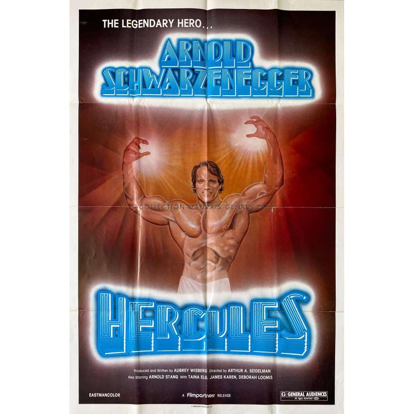 HERCULES IN NEW YORK Movie Poster- 27x41 in. - 1970/R1983 - Arthur Allan Seidelman , Arnold Schwarzenegger