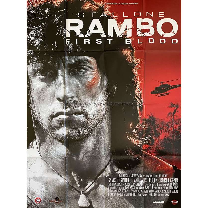 RAMBO - FIRST BLOOD Movie Poster- 47x63 in. - 1982/R2015 - Ted Kotcheff, Sylvester Stallone